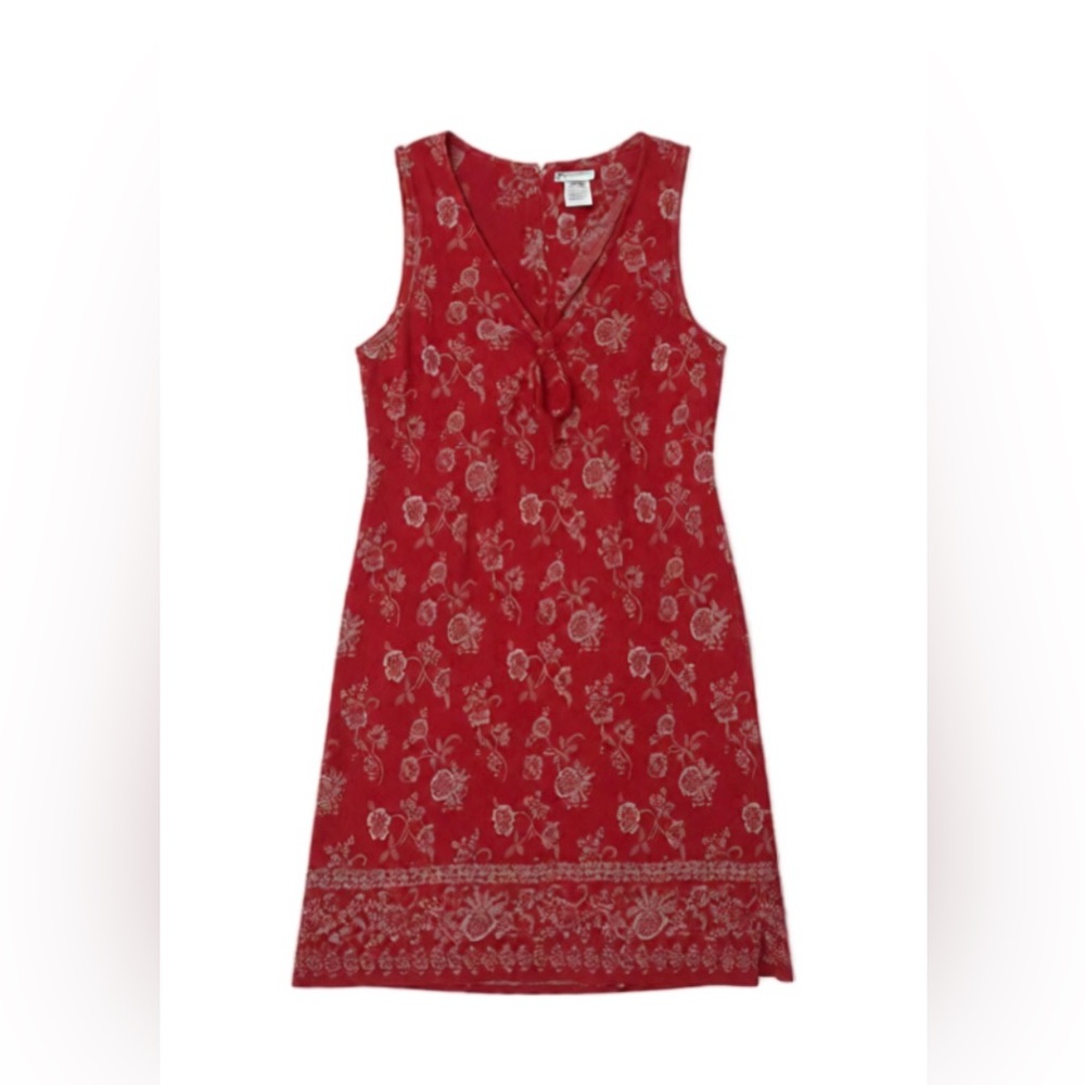 Faded Glory Red Floral Mini Dress